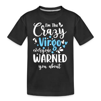 Horoscope Anniversaire Mercure - T-shirt bio Premium Enfant - noir - Devant