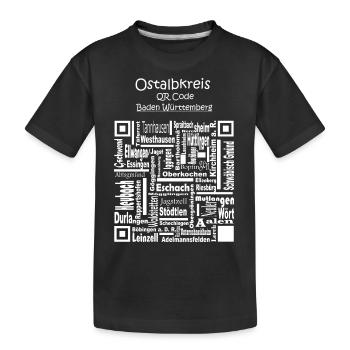 Ostalbkreis Ansprechendes und cooles Desig - Kinder Premium Bio T-Shirt - Schwarz - Vorne