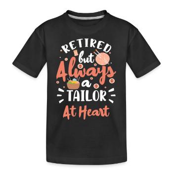 Tailor Thread Pants Bespoke Tailor - Kids' Premium Organic T-Shirt - black - Front