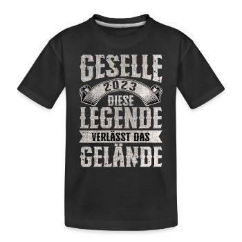 Geselle 2023 Gesellenprüfung - Kinder Premium Bio T-Shirt - Schwarz - Vorne