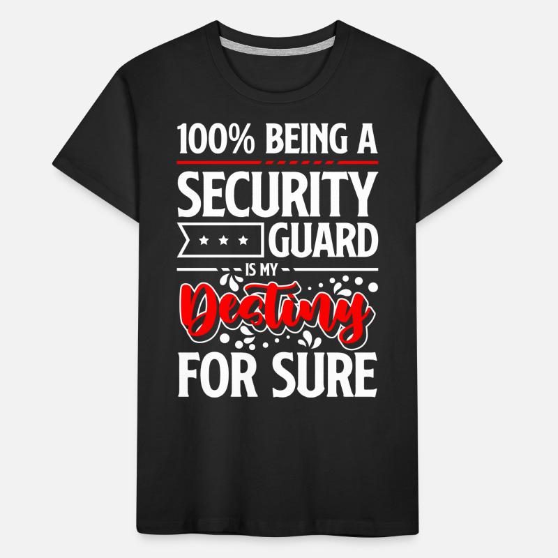 Security guard profession security service work Kids' Premium Organic T-Shirt