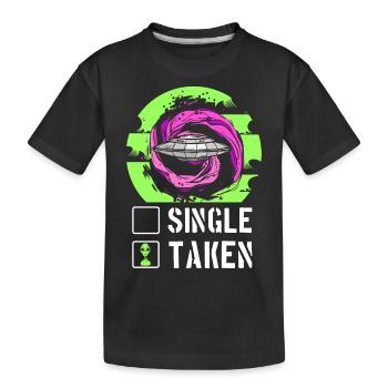 UFO Stars Space Science Fiction - Kids' Premium Organic T-Shirt - black - Front