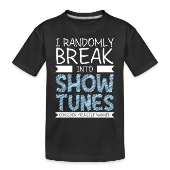 Club de théâtre dramatique - T-shirt bio Premium Enfant - noir - Devant
