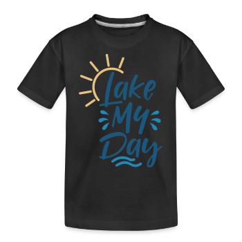 Lac Ma journée - T-shirt bio Premium Enfant - noir - Devant
