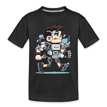 Exosquelette - T-shirt bio Premium Enfant - noir - Devant