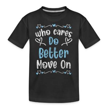 Attitude rebelle envers la devise de la vie - T-shirt bio Premium Enfant - noir - Devant
