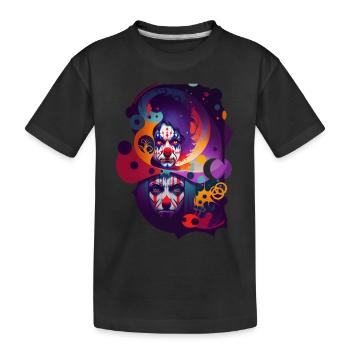 Les clowneries - T-shirt bio Premium Enfant - noir - Devant