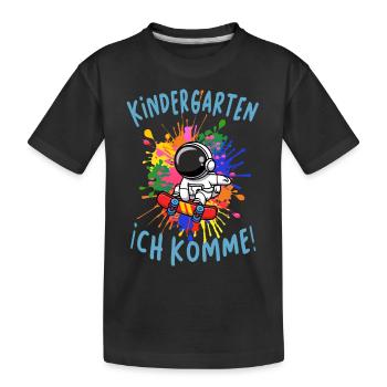 Kita Kindergarten Start - Kinder Premium Bio T-Shirt - Schwarz - Vorne
