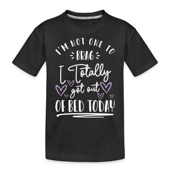 Sleep, slumber, relaxation, rest - Kids' Premium Organic T-Shirt - black - Front