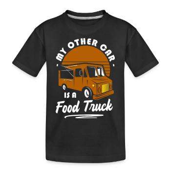 Food Truck Festival Food - Kids' Premium Organic T-Shirt - black - Front