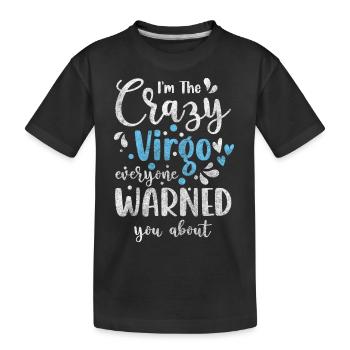Signe du zodiaque Septembre Élément Zodiaque - T-shirt bio Premium Enfant - noir - Devant