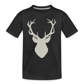 Cerf - T-shirt bio Premium Enfant - noir - Devant