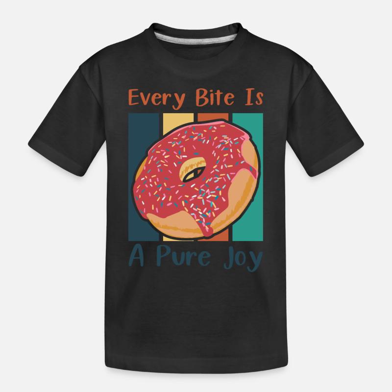 Chaque bouchée est un pur bonheur - T-shirt bio Premium Enfant - noir