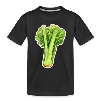Céleri ou branche de céleri - T-shirt bio Premium Enfant - noir - Devant