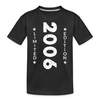 2006 LIMITIERTE AUFLAGE - Kinder Premium Bio T-Shirt - Schwarz - Vorne