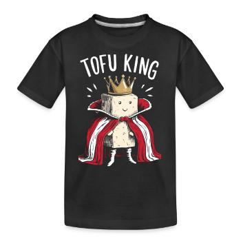 Tofu Lustiges - Kinder Premium Bio T-Shirt - Schwarz - Vorne