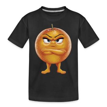 Orange - Kinder Premium Bio T-Shirt - Schwarz - Vorne