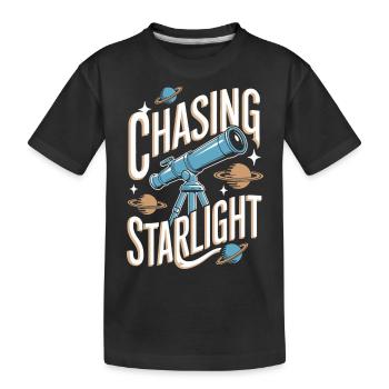 Télescope Astronomie Astrophotographie - T-shirt bio Premium Enfant - noir - Devant