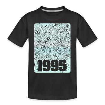 Nummer 1995 - Kinder Premium Bio T-Shirt - Schwarz - Vorne