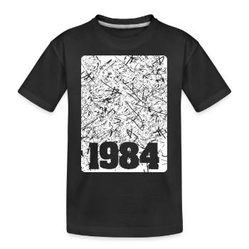 Numéro 1984 - T-shirt bio Premium Enfant - noir - Devant