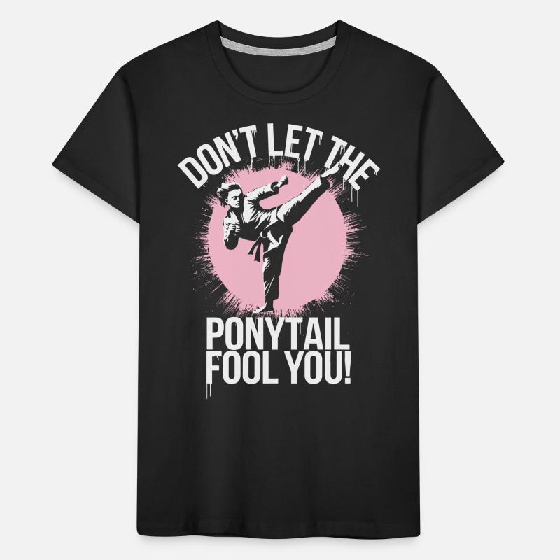 Queue de cheval avec puissance T-shirt bio Premium Enfant