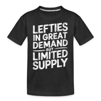 Fier des gauchers - T-shirt bio Premium Enfant - noir - Devant