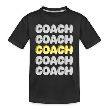 entraîneur - T-shirt bio Premium Enfant - noir - Devant