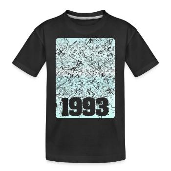1993 - Kids' Premium Organic T-Shirt - black - Front