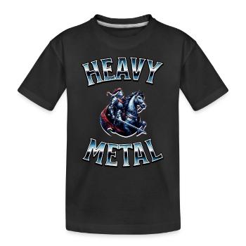 Heavy Metal – Chevalier des sons durs - T-shirt bio Premium Enfant - noir - Devant