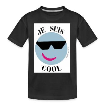 Ich bin Kühle - Kinder Premium Bio T-Shirt - Schwarz - Vorne