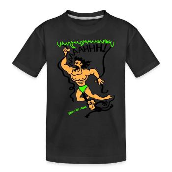 Jungle Call - Kids' Premium Organic T-Shirt - black - Front