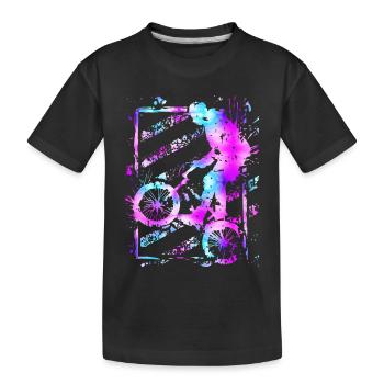 Bmx Magenta - Bmx Bike - Bmx Bike - T-shirt bio Premium Enfant - noir - Devant