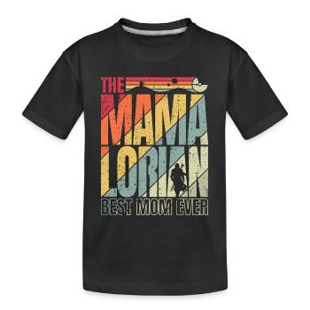 The Mamalorian Vintage : Meilleure Maman ! - T-shirt bio Premium Enfant - noir - Devant