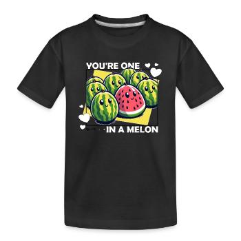 SIE SIND EINER IN EINER MELONE - Kinder Premium Bio T-Shirt - Schwarz - Vorne