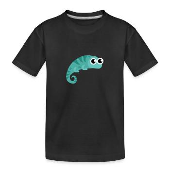 Caméléon unique et ambulant - T-shirt bio Premium Enfant - noir - Devant