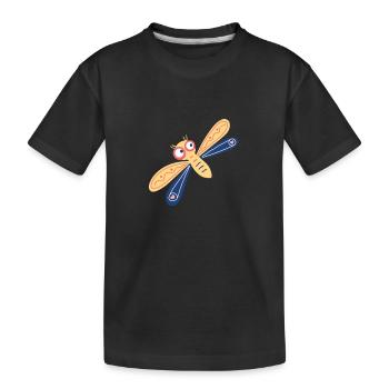 Demoiselle délicate - T-shirt bio Premium Enfant - noir - Devant