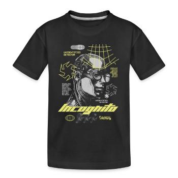 Urban Future – Futuristic Streetwear - Kids' Premium Organic T-Shirt - black - Front