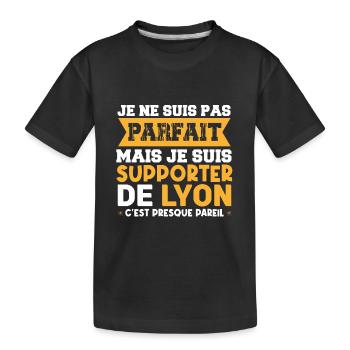 JE SUIS SUPPORTER DE LYON - T-shirt bio Premium Enfant - noir - Devant