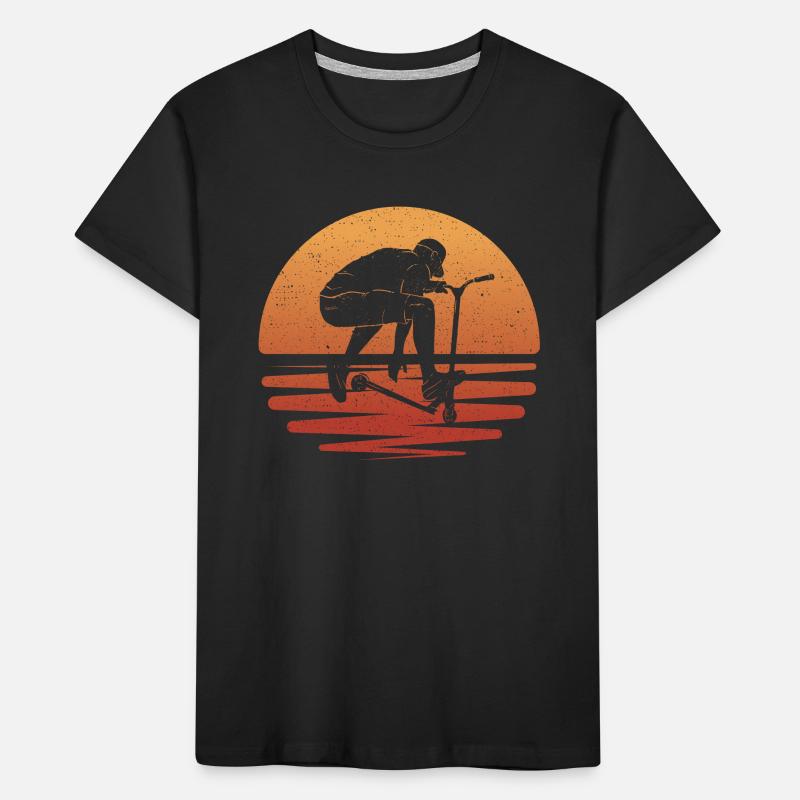 Scooter Tricks E-Roller Stunt Scooter Kinder Premium Bio T-Shirt