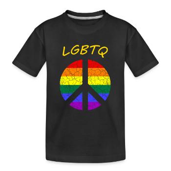 LGBTQ Pride - Kinder Premium Bio T-Shirt - Schwarz - Vorne