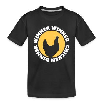 Winner Winner Chicken Dinner - T-shirt bio Premium Enfant - noir - Devant