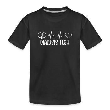 Technicien en dialyse Technicien en dialyse Technicien en dialyse - T-shirt bio Premium Enfant - noir - Devant