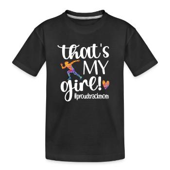 Fière mère d’athlétisme de l’athlète d’athlétisme Mama - T-shirt bio Premium Enfant - noir - Devant