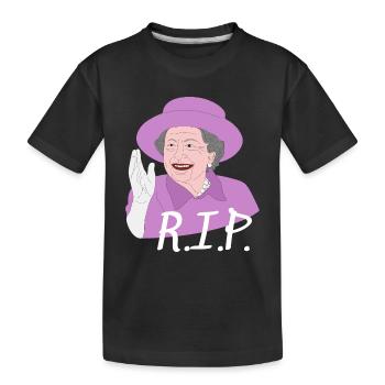 R.I.P. Reine Elizabeth - T-shirt bio Premium Enfant - noir - Devant