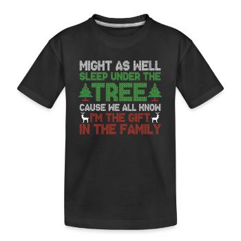 All know i'm the gift in the family - T-shirt bio Premium Enfant - noir - Devant