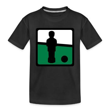 Kicker - Kinder Premium Bio T-Shirt - Schwarz - Vorne