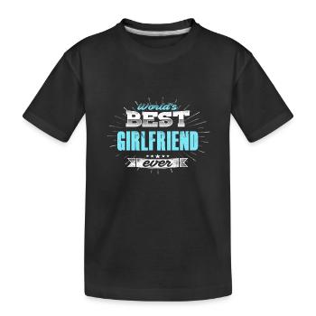 meilleur ami du monde - T-shirt bio Premium Enfant - noir - Devant