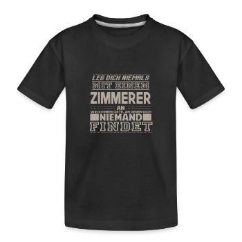 ZIMMERER - Kids' Premium Organic T-Shirt - black - Front