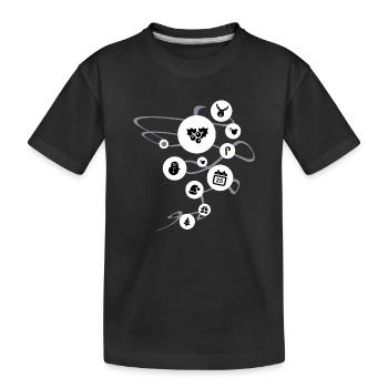 Joyeux Noël Joyeux Noël vacances - T-shirt bio Premium Enfant - noir - Devant