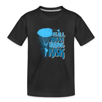 Parachutistes / Skydive - T-shirt bio Premium Enfant - noir - Devant